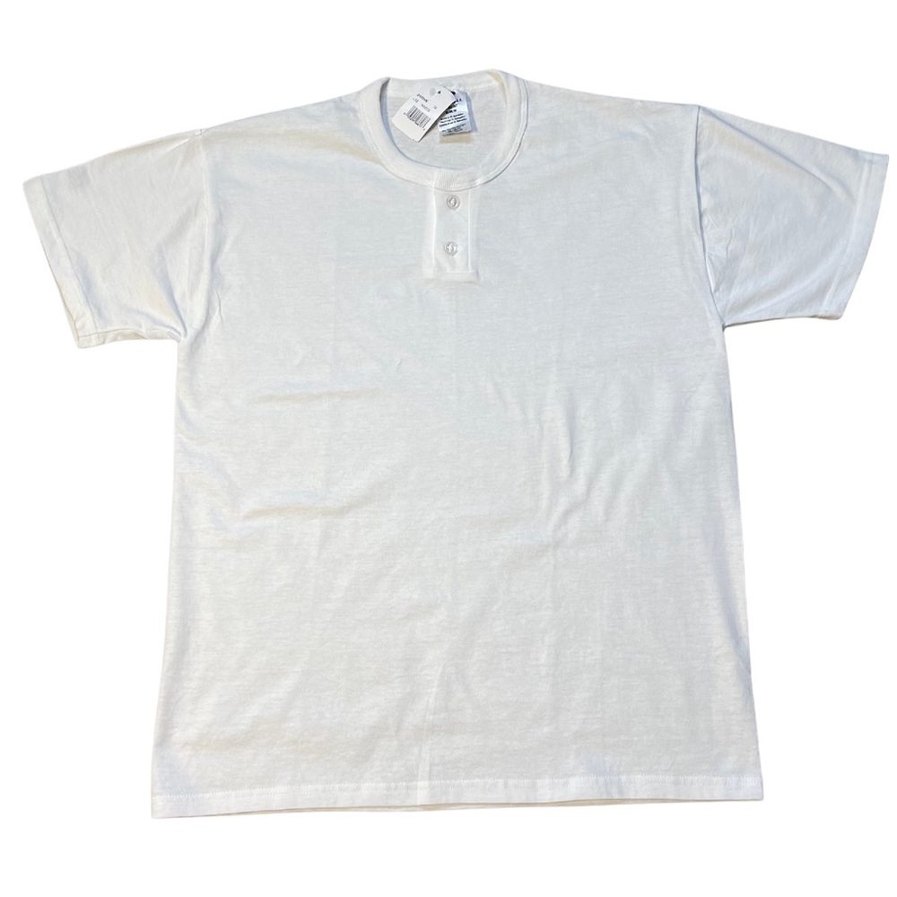 Russell Athletic Henley T Shirt White NWT